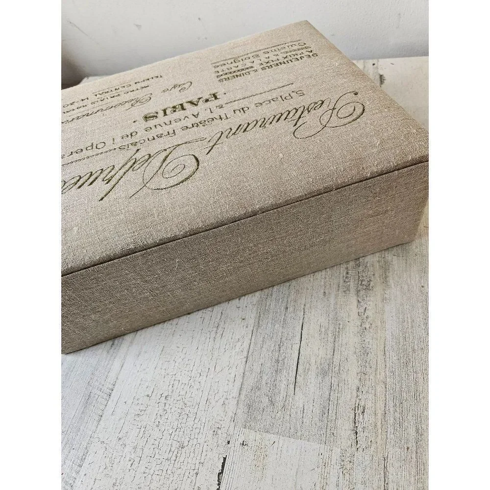 Restaurant Delpuech Paris box home decor jewelry large‎